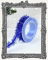 Spool of Small Tinsel Garland - Blue