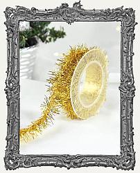 Spool of Small Tinsel Garland - Gold