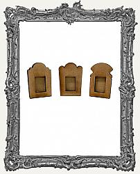 Mini Stand Up Tombstone Shrine Kits - Set of 3 - Style 1