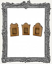 Mini Stand Up Tombstone Shrine Kits - Set of 3 - Style 3