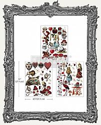 Prima Marketing Re-Design Small Middy Decor Transfers 3 Sheets - Wonderland Impressions