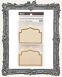 Darice Ivory Paper Place Cards with Gold Border - 3 x 2 inches - 24 pieces