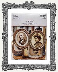 Die Cut Cardstock Ephemera - Pack of 17 - Framed Portraits