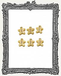 Miniature Christmas Gingerbread Man Sugar Cookie - 6 Pieces