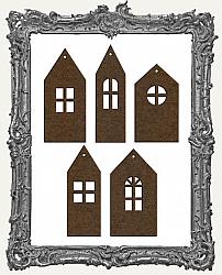 Tall Little Houses Cut-Outs - Medium - Set of 5