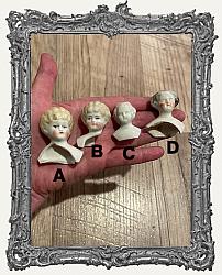 ONE Antique German China Doll Head Group B For Assemblage - Your Choice