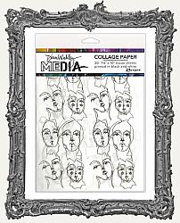 Dina Wakley Media Collage Tissue Paper - Church Doodles