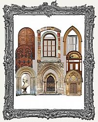 Die Cut Cardstock Ephemera - Pack of 12 - Arched Architecture Collection