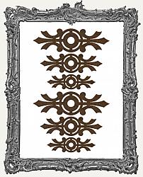 Long Header Ornate Decoration Cut-Outs - Style 1 - 6 Pieces