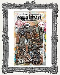 AALL and Create Die Cut Ephemera - Bolted Gears