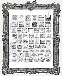 Tim Holtz - Cling Mount Stamps - Curator