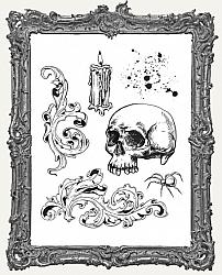 Tim Holtz - Cling Mount Stamps - Foreboding