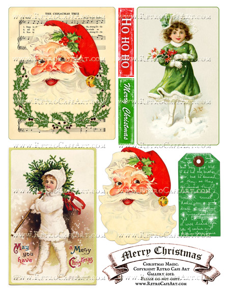 Christmas Magic Collage Sheet
