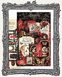 Graphic 45 - Alice in Wonderland Curiouser and Curiouser - Chipboard Tags and Frames