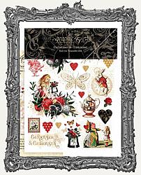 Graphic 45 - Alice in Wonderland Curiouser and Curiouser- Rub-On Transfers