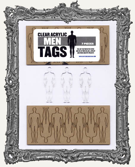 Clear Acrylic Tags - MEN